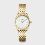 Cluse Féroce Mini Watch Steel White, Gold Colour (CW11705)