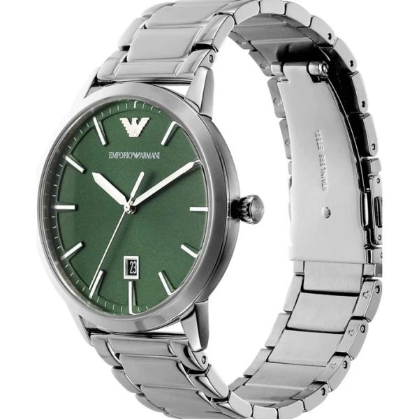 Emporio Armani Gents Ruggero Green Dial Watch (AR11575)