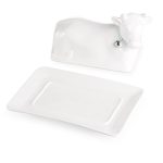 Newbridge Whiteware Cow Butterdish (CX501)