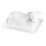 Newbridge Whiteware Cow Butterdish (CX501)