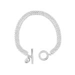 Newbridge Triple Strand Bracelet with Clear Stones (BR890)