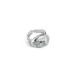 Newbridge Ring with Blue and Clear Stones (RR8822)