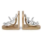 NEWBRIDGE SILVERWARE RABBIT BOOK ENDS (PK12585)