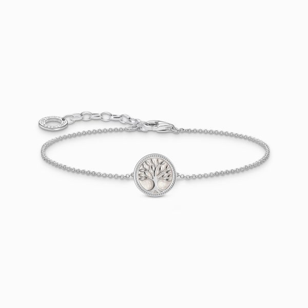 Thomas Sabo Silver bracelet with tree of love pendant and cold enamel (A2160-007-21-L19V)