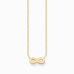 Thomas Sabo Gold-plated necklace with infinity pendant (KE2221-413-39-L45V)