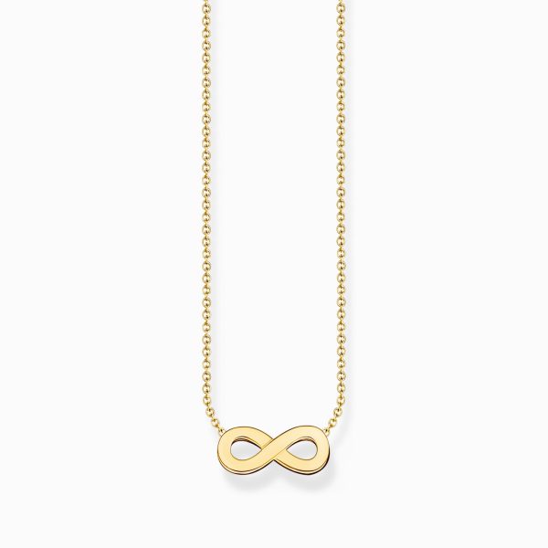 Thomas Sabo Gold-plated necklace with infinity pendant (KE2221-413-39-L45V)