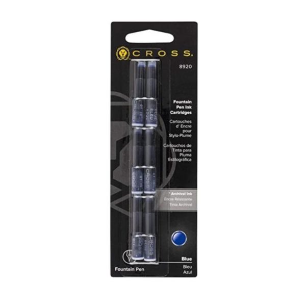 Cross Fountain Pen Cartridges Blue (8920)