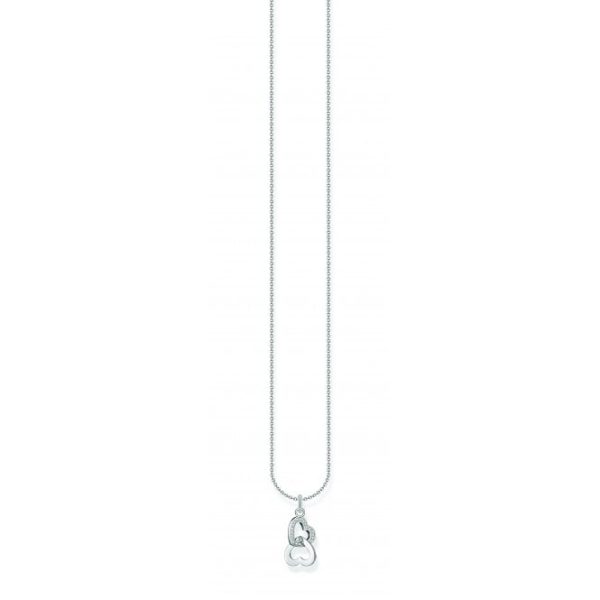 Thomas Sabo Silver Intertwined Hearts Necklace (KE2267-051-14-L45V)
