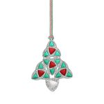 Newbridge Silverware Green & Red Celtic Christmas Tree Decoration (LS207)