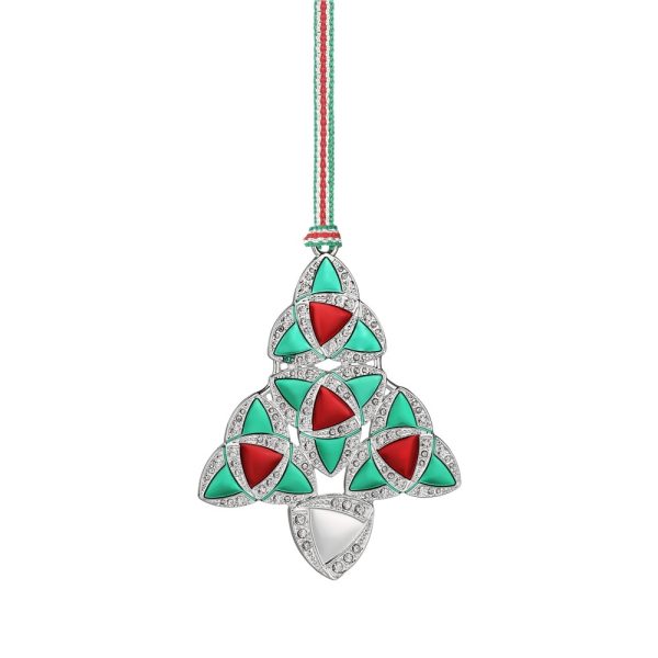 Newbridge Silverware Green & Red Celtic Christmas Tree Decoration (LS207)