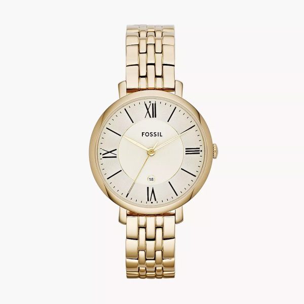 Fossil Jacqueline Gold-Tone Stainless Steel Watch (ES3434)