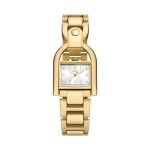 Fossil Women's Harwell (28mm) Silver Dial / Gold-Tone Stainless Steel Bracelet (ES5327)
