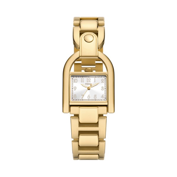 Fossil Women's Harwell (28mm) Silver Dial / Gold-Tone Stainless Steel Bracelet (ES5327)