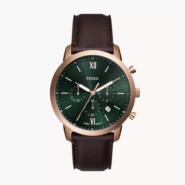 Fossil Neutra Chronograph Brown Leather Watch (FS6073)
