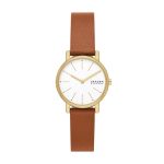 Skagen Signatur Lille Two-Hand Brown Leather Watch (SKW3121)