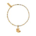 Chlobo Mixed Metal Curved Feather Bracelet (GMBCFB2567)