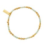 Chlobo Sparkle Gold Plated Aventurine Bracelet (GBABCS)