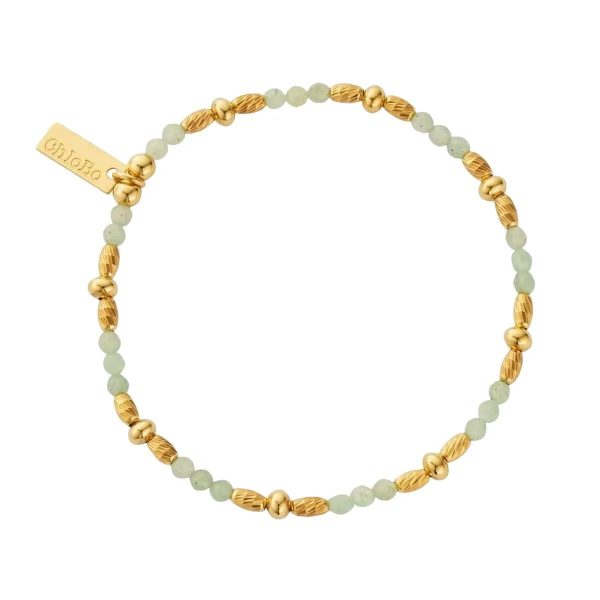 Chlobo Sparkle Gold Plated Aventurine Bracelet (GBABCS)
