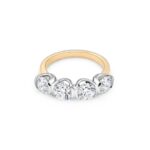 18ct Yellow and White Gold Diamond Ring