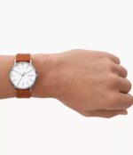 Skagen Signatur Three-Hand Luggage Leather Watch (SKW6903)