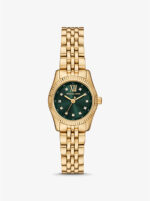 Michael Kors Petite Lexington Pavé Gold-Tone Watch (MK4842)