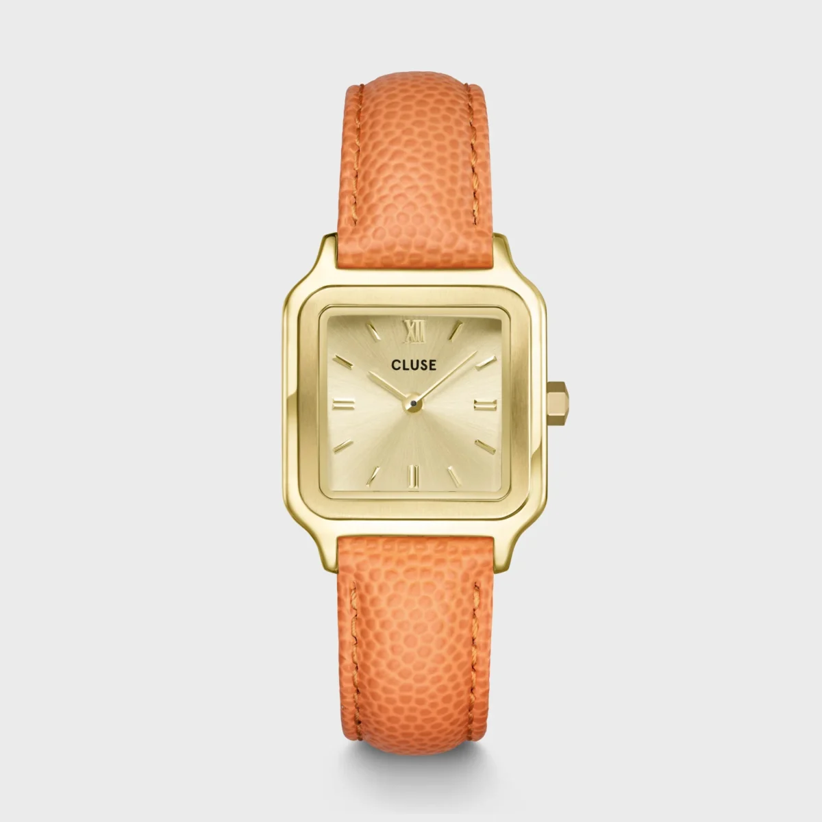 Cluse Gracieuse Petite Watch Leather, Apricot Lizard, Gold Colour (CW11808)