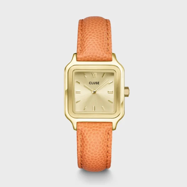 Cluse Gracieuse Petite Watch Leather, Apricot Lizard, Gold Colour (CW11808)