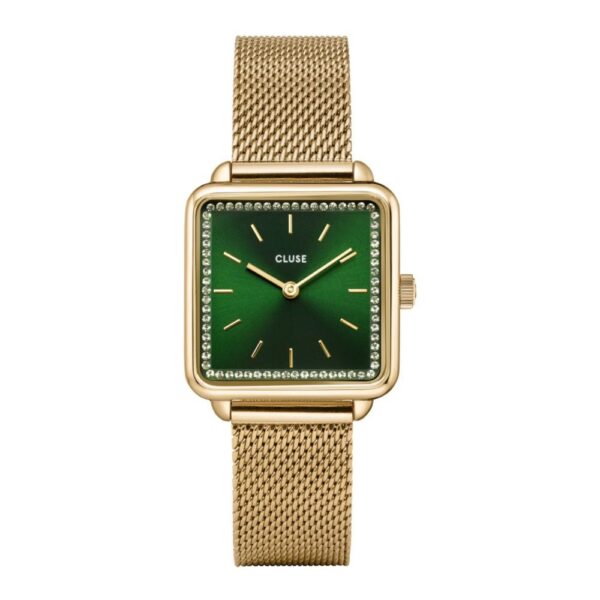 Cluse Womens La Tetragone Green Dial Watch (CW10309)