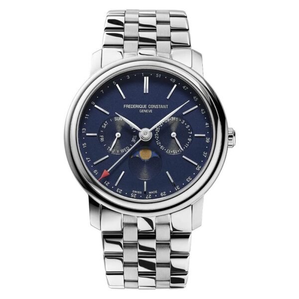 Frederique Constant Blue Dial Moonphase Watch (FC-270N4P6B)