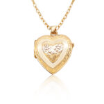Pre-owned 9ct Gold 28 "Love Heart Locket