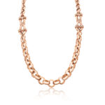Pre-owned 9ct Rose Gold 24" Chain