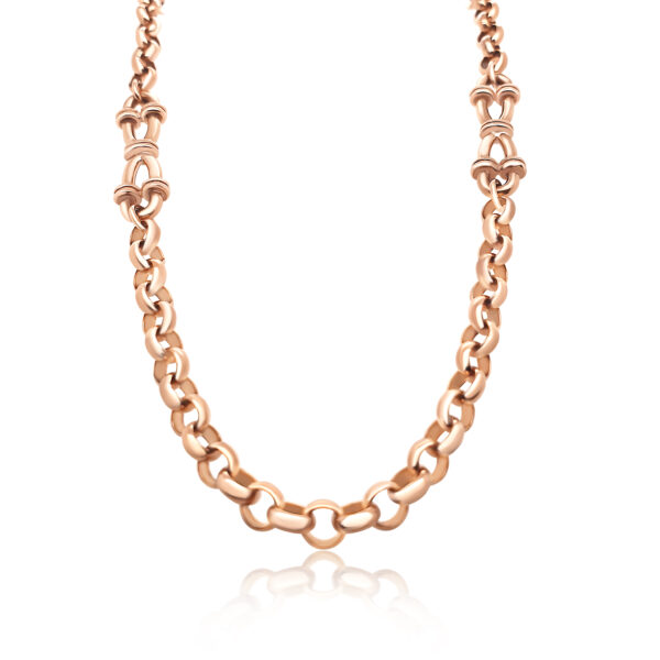 Pre-owned 9ct Rose Gold 24" Chain
