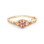 Pre-owned 9ct Gold Ruby Bangle