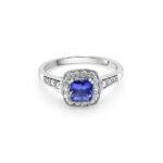 Pre-owned Platinum Tanzanite Ring