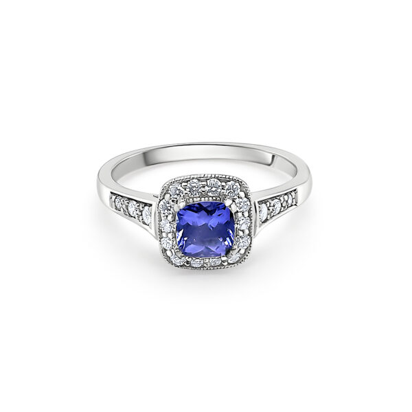 Pre-owned Platinum Tanzanite Ring