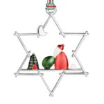 Newbridge Star with Santa Christmas Tree Decoration (LS208)
