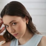 Newbridge Gold Plated Dome Mini Hoop Earrings (ER0017GP) - Image 2