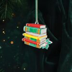 Newbridge Book Stack Christmas Tree Decoration (LS215) - Image 2