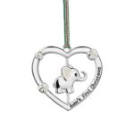 Newbridge Babys 1st Christmas Heart Tree Decoration (WY961)
