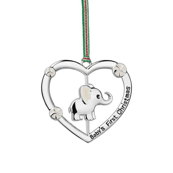 Newbridge Babys 1st Christmas Heart Tree Decoration (WY961)