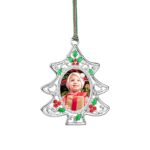 Newbridge Holly Christmas Tree Photoframe Decoration (WY965)