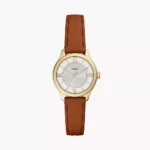 Fossil Gilmore Three-Hand Brown Leather Watch (ES5423)