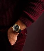 Fossil Everett Three-Hand Date Black Leather Watch (FS6089) - Image 2