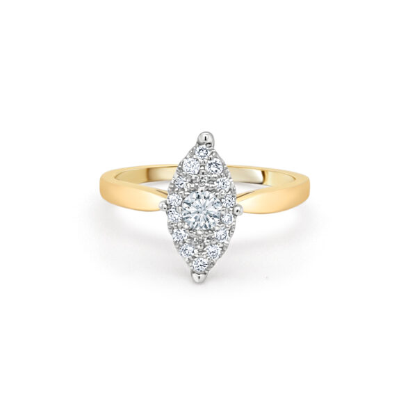 9ct Gold Diamond Engagement Ring