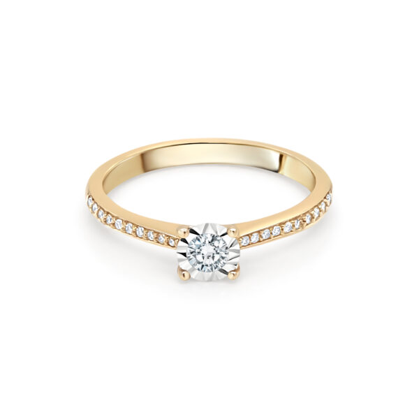 9ct Gold Diamond Engagement Ring