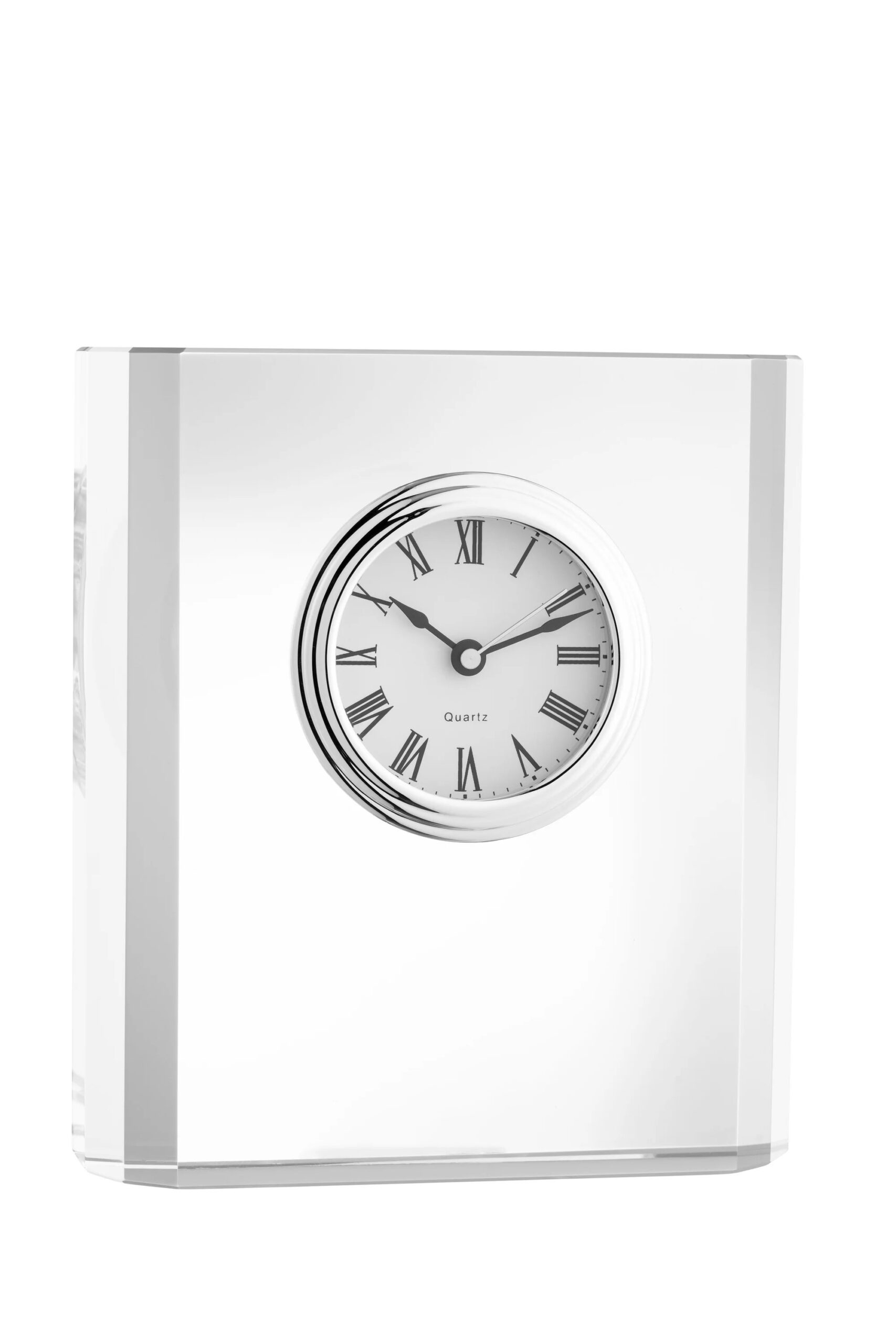 G25850_2_2000x Galway Crystal Large Mantel Clock (G25850)