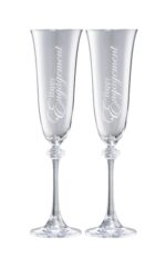 Galway Crystal Happy Engagement Liberty Flute Pair (G300302)