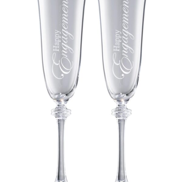 Galway Crystal Happy Engagement Liberty Flute Pair (G300302)
