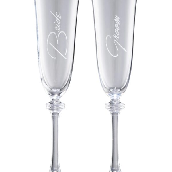 Galway Crystal Bride & Groom Liberty Flute Pair (G302302)