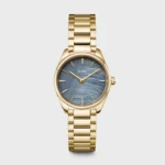 Cluse Féroce Mini Watch Steel Blue Pearl Gold Colour (CW11707)